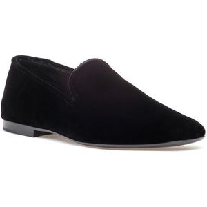 VINCE Black Suede Flat Bray Loafers